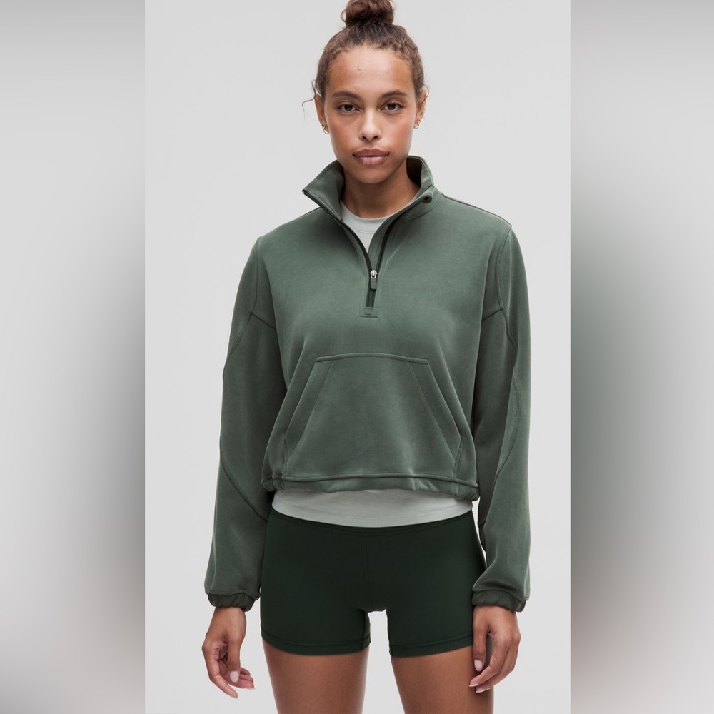 NWT Lululemon Brushed Softstreme Half Zip